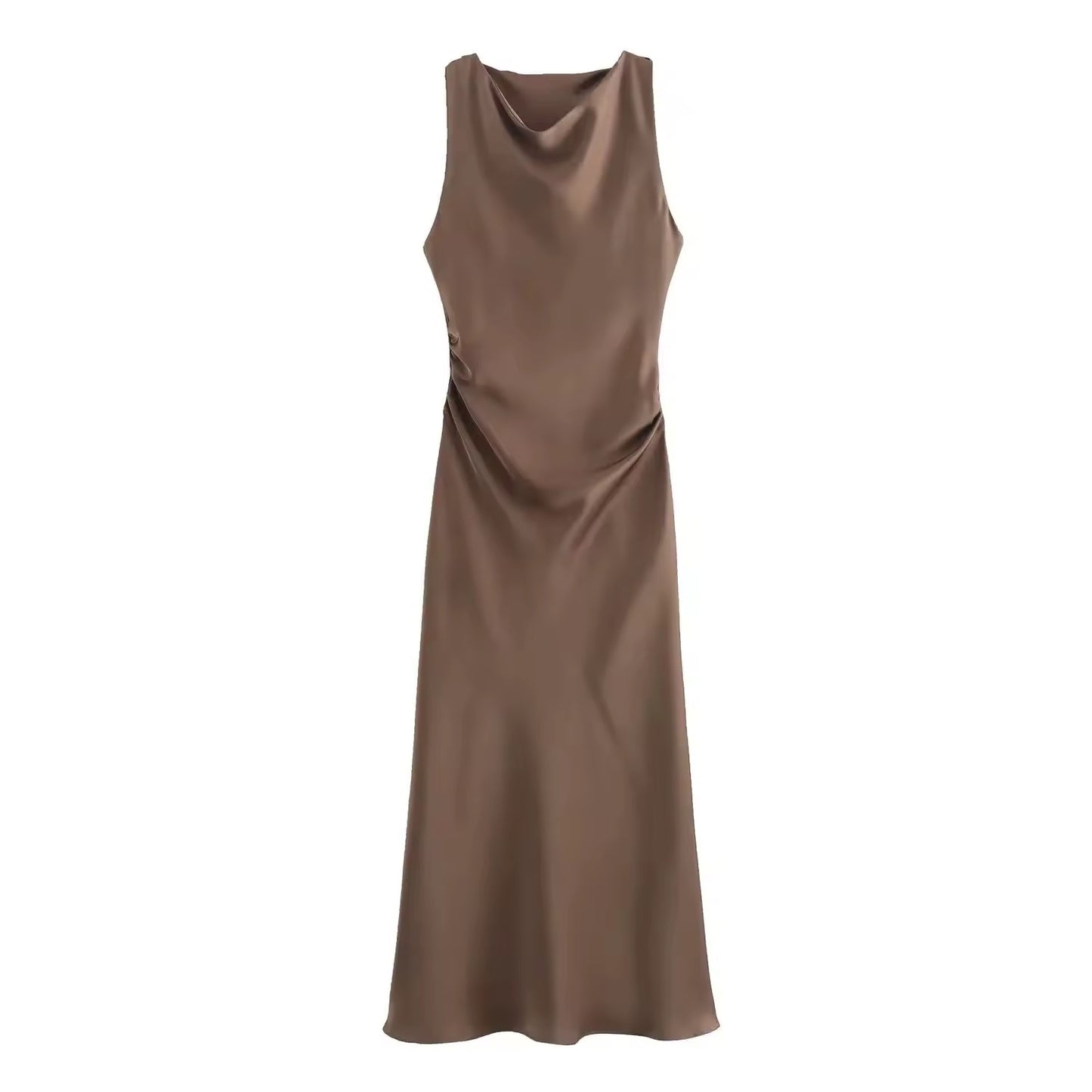 Carabella Satin Midi Dress