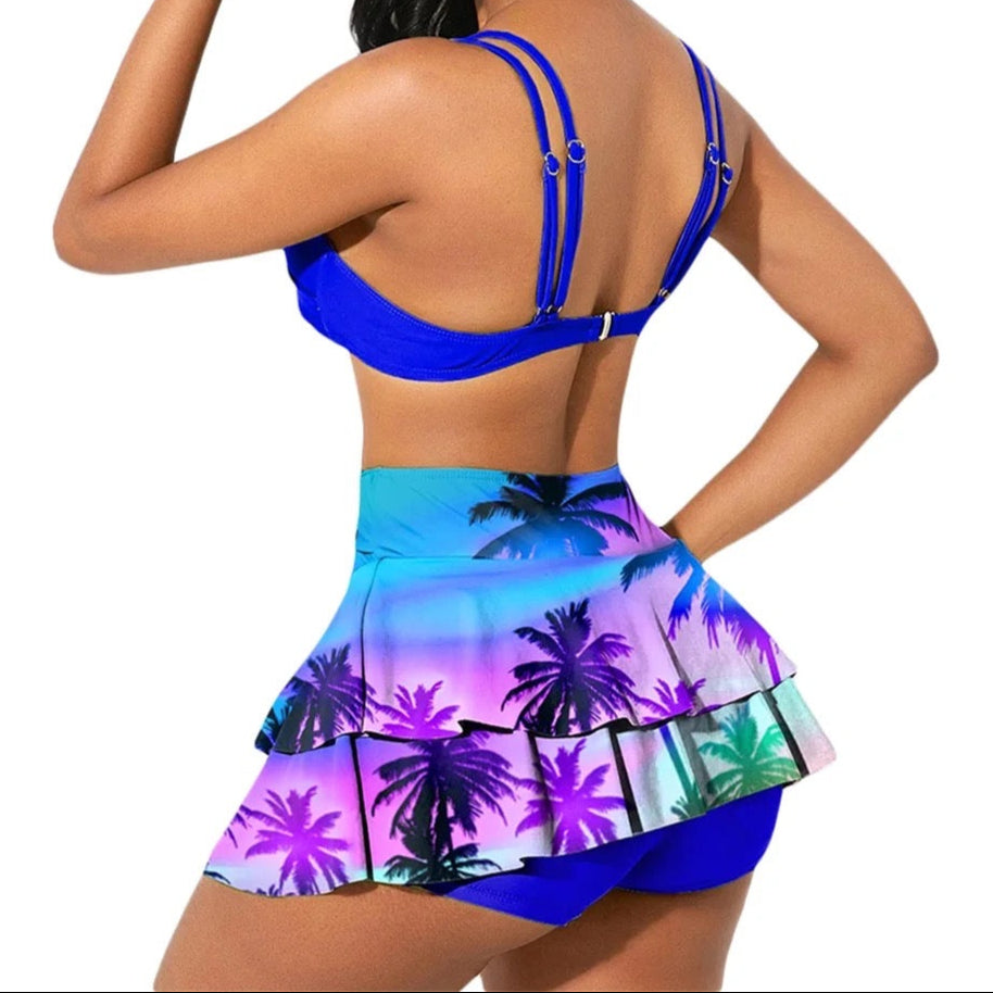 Aurora High Waist Bikini Shorts Set