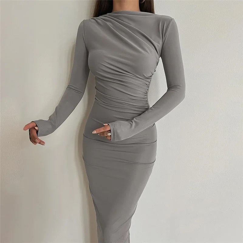 Elisabet Slinky Midi Bodycon Dress