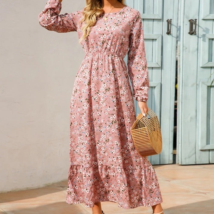 Robe longue d'été à imprimé floral Katie