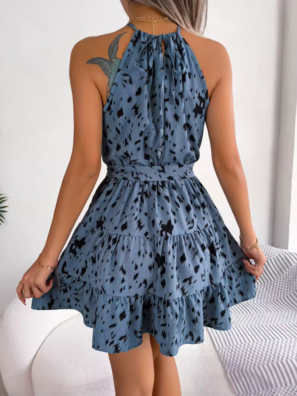 Arabella Printed Summer Mini Dress