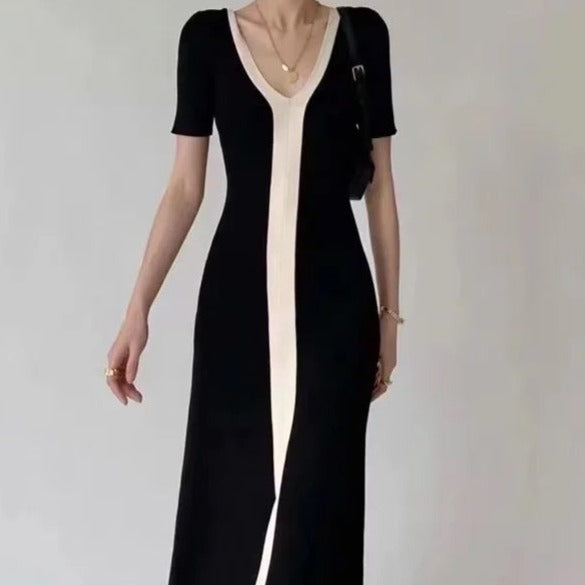 Gracie Elegant Knitted Midi Dress