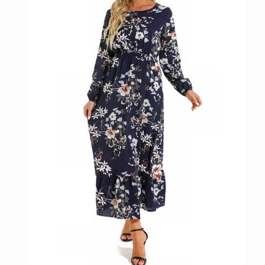 Robe longue d'été à imprimé floral Katie