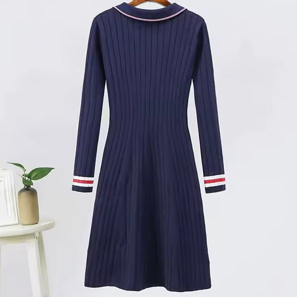 Maisie A Line Knitted Midi Dress