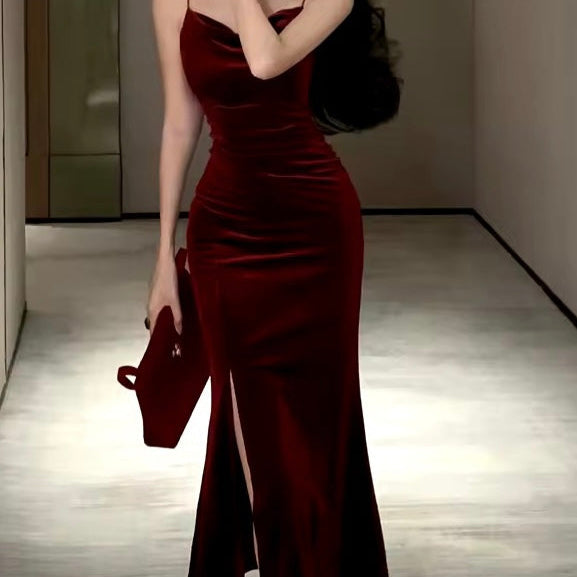 Giulia Velvet Bodycon Maxi Dress