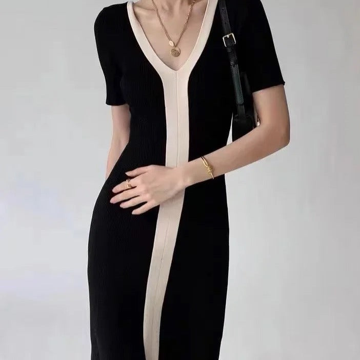 Gracie Elegant Knitted Midi Dress