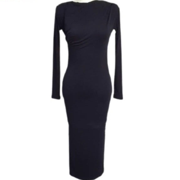 Gracia High Neck Bodycon Midi Dress