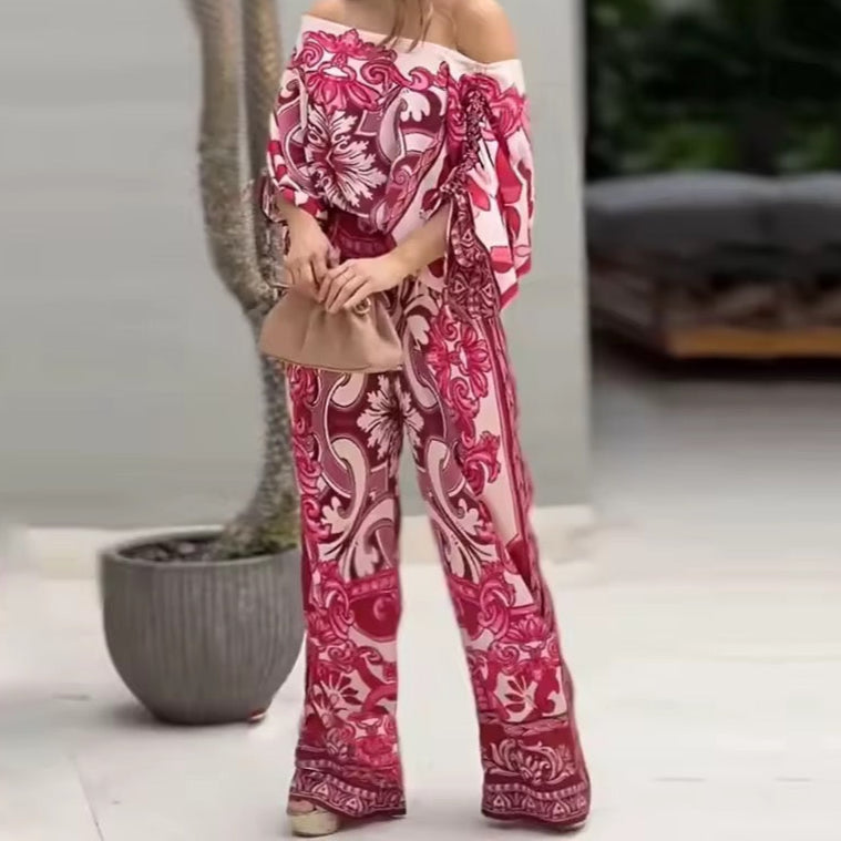 Alessa Printed Trouser 2 Piece Set