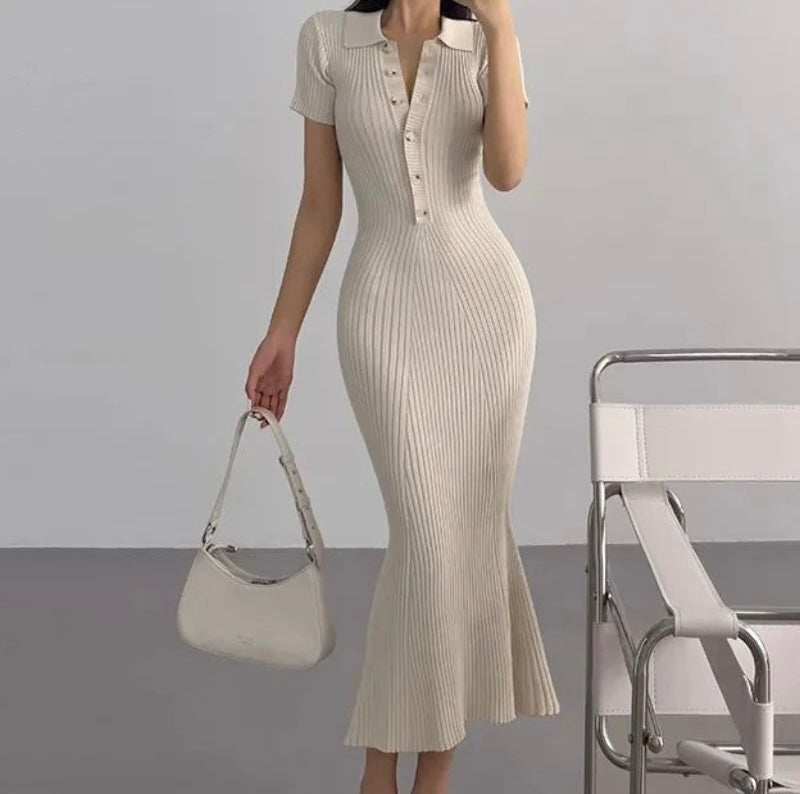 Kierra Bodycon Midi Knitted Dress