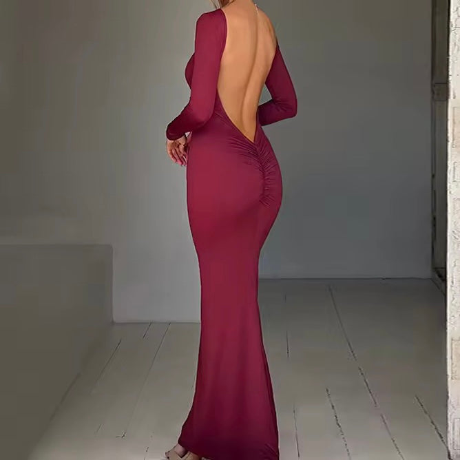 Arabella Backless Bodycon Maxi Dress