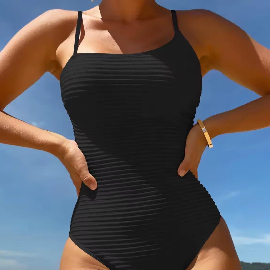 Shola Black One Piece Swimsuit