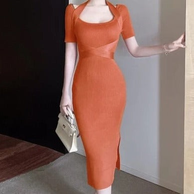 Poppy Elegant Bodycon Knit Dress