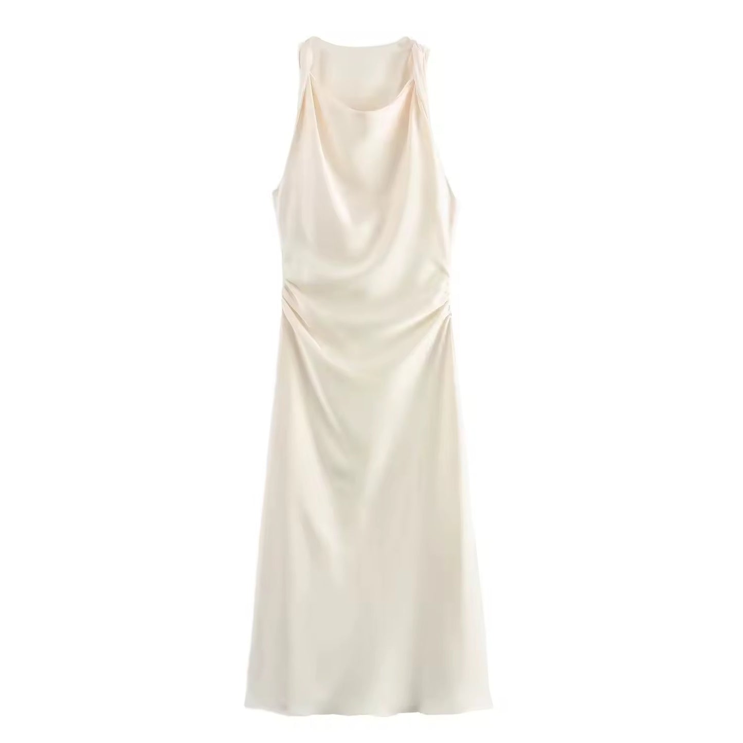 Carabella Satin Midi Dress