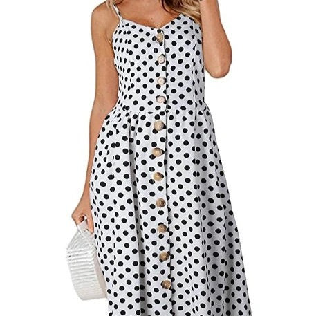 Robe midi d'été imprimée Vivienne